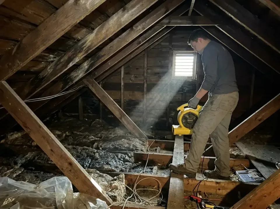 attic-water-damage-drying-proc-007 — frequently asked questions, Emergency Water Extraction & 24/7 Flood Response in Lacombe…